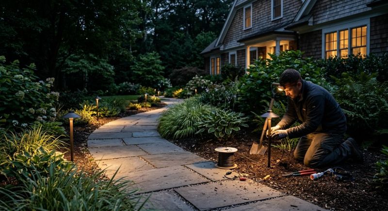 Step Lighting Installation in Alpharetta, GA